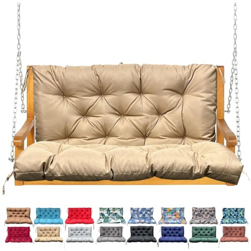 Khaki porch swing cushion - porch,