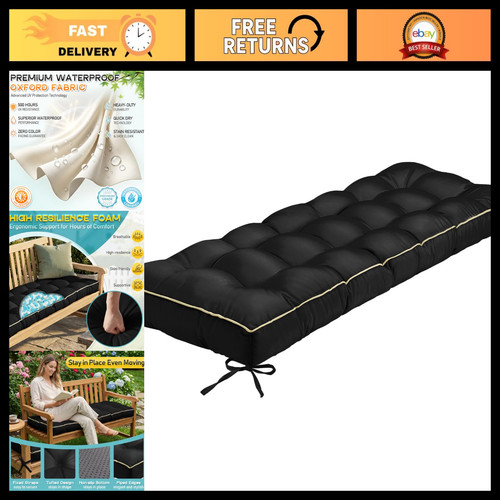 Tufted outdoor bench cushion - bench,