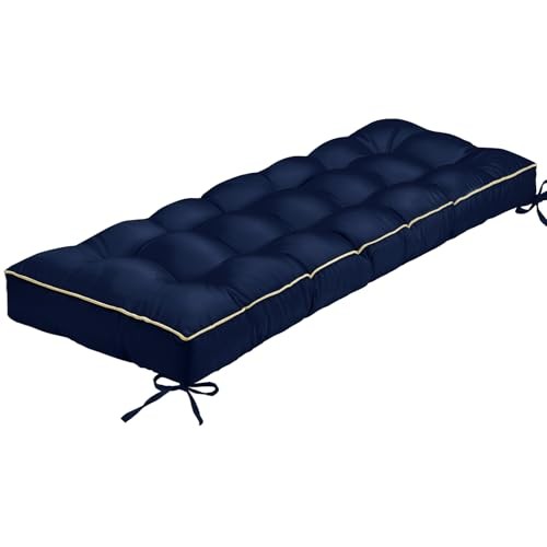 Outdoor bench cushion tufted - bench, cushion,