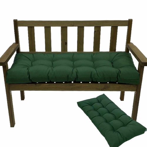 2x19 green tufted bench - green,